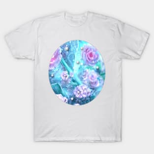 Floral. Flowers and Diamonds T-Shirt